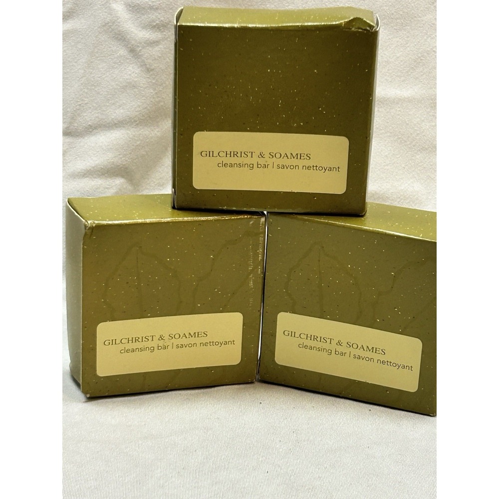 Gilchrist & Soames Lemon Extract Cleansing Bar 1.5 Oz Lot Of Three